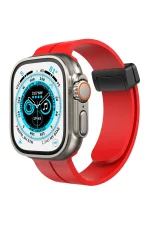 Newface Apple Watch 42mm KR412 Elegance Stylısh Kordon - Kırmızı