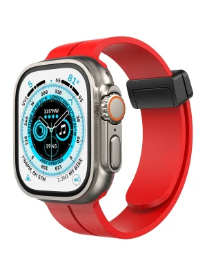 Newface Apple Watch 42mm KR412 Elegance Stylısh Kordon - Kırmızı