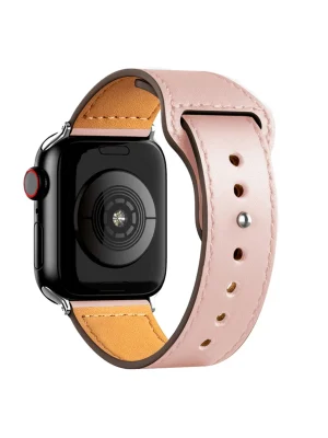 Newface Apple Watch 42mm KR415 Luaz Deri Kordon - Pembe