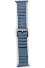 Newface Apple Watch 42mm Magnus Mıknatıslı Silikon Kordon - Mavi