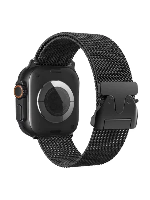 Newface Apple Watch 42mm Milano Metal Kordon - Siyah