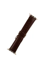 Newface Apple Watch 42mm NL26 Deri Kordon - Kahverengi - Görsel 2