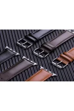 Newface Apple Watch 42mm NL26 Deri Kordon - Kahverengi - Görsel 3