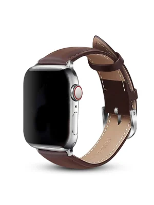 Newface Apple Watch 42mm NL26 Deri Kordon - Kahverengi