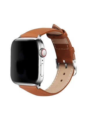 Newface Apple Watch 42mm NL26 Deri Kordon - Taba