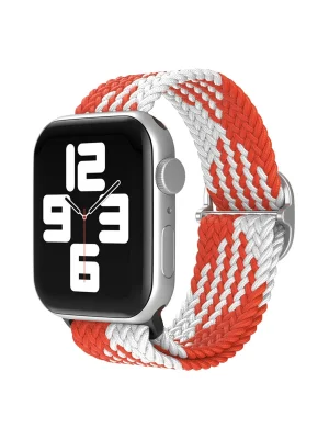 Newface Apple Watch 42mm Star Kordon - Beyaz-Kırmızı