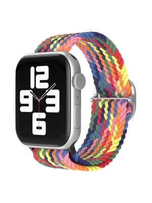 Newface Apple Watch 42mm Star Kordon - Siyah-Kırmızı-Sarı
