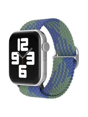 Newface Apple Watch 42mm Star Kordon - Yeşil-Lacivert
