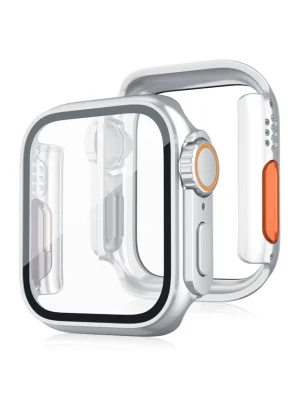 Newface Apple Watch 44mm Watch 49mm Kasa Dönüştürücü ve Ekran Koruyucu - Çöl Titanyum