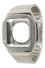 Newface Apple Watch 45mm KR409 Metal Kordon - Gümüş - Görsel 2