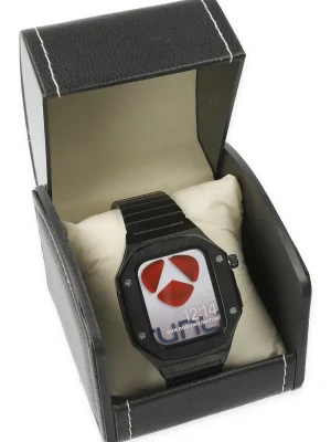 Newface Apple Watch 45mm KR409 Metal Kordon - Siyah