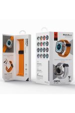 Newface Apple Watch 45mm KR412 Elegance Stylısh Kordon - Kırmızı - Görsel 2