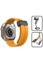 Newface Apple Watch 45mm KR412 Elegance Stylısh Kordon - Kırmızı - Görsel 7