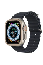 Newface Apple Watch Ultra 49mm Alüminyum Kasa Cam Ekran Koruyucu - Gold - Görsel 2