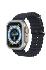 Newface Apple Watch Ultra 49mm Alüminyum Kasa Cam Ekran Koruyucu - Mavi - Görsel 2
