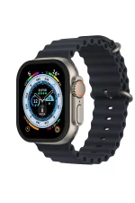 Newface Apple Watch Ultra 49mm Alüminyum Kasa Cam Ekran Koruyucu - Siyah - Görsel 2