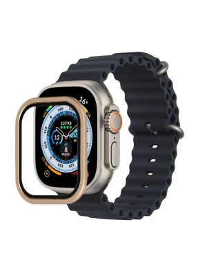 Newface Apple Watch Ultra 49mm Alüminyum Kasa Cam Ekran Koruyucu - Yıldız Işığı