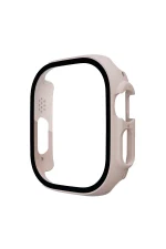 Newface Apple Watch Ultra 49mm Desert Camlı Kasa Ekran Koruyucu - Metalik Gold - Görsel 2