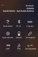 Newface AS10 Plus Suya Dayanıklı Bluetooth Kulaklık - Siyah - Görsel 8