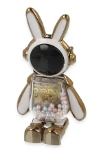 Newface Astro Stand Tavşan Astronot - Beyaz