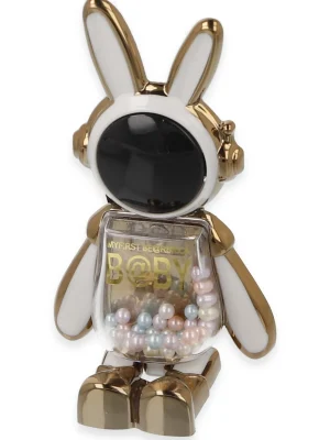 Newface Astro Stand Tavşan Astronot - Beyaz