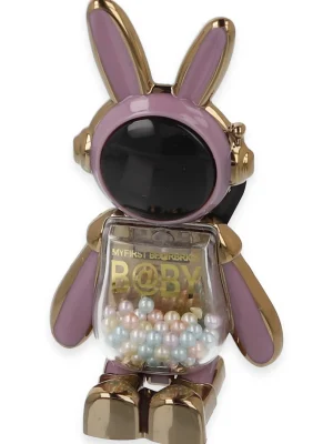 Newface Astro Stand Tavşan Astronot - Mor