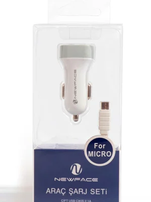 Newface C17 Micro USB 2.1A Araç Şarjı