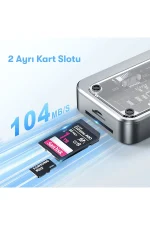 Newface Dönüştürücü 10in1 Hub SW10V - Gri - Görsel 5