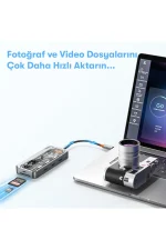 Newface Dönüştürücü 10in1 Hub SW10V - Gri - Görsel 8