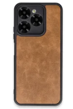 Newface General Mobile Era 30 Kılıf Aras Deri Kapak - Taba