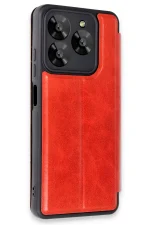 Newface General Mobile Era 30 Kılıf Flip Cover - Kırmızı - Görsel 2