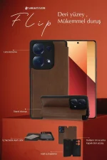 Newface General Mobile Era 30 Kılıf Flip Cover - Siyah - Görsel 3