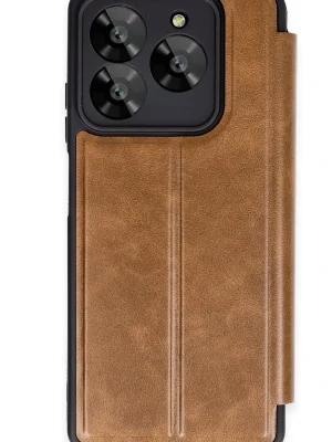 Newface General Mobile Era 30 Kılıf Flip Cover - Taba
