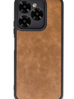 Newface General Mobile Era 50 Kılıf Aras Deri Kapak - Taba