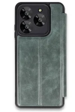 Newface General Mobile Era 50 Kılıf Flip Cover - Koyu Yeşil