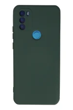 Newface General Mobile GM 21 Plus Kılıf Nano içi Kadife Silikon - Koyu Yeşil