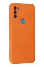 Newface General Mobile GM 21 Plus Kılıf Nano içi Kadife Silikon - Turuncu - Görsel 2