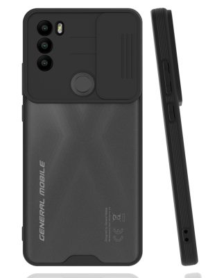 Newface General Mobile GM 21 Plus Kılıf Platin Kamera Koruma Silikon - Siyah