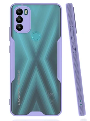 Newface General Mobile GM 21 Plus Kılıf Platin Silikon - Lila