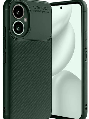 Newface Honor 400 Kılıf Auto Focus Karbon Kapak - Koyu Yeşil