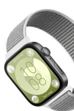 Newface Huawei Fit 4 Hasırlı Cırtcırtlı Kordon - Beyaz - Görsel 2