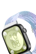 Newface Huawei Fit 4 Star Kordon - Lila-Beyaz - Görsel 2