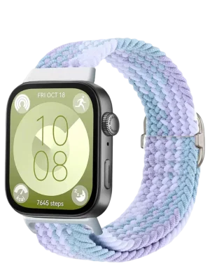 Newface Huawei Fit 4 Star Kordon - Lila-Beyaz