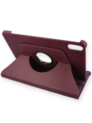 Newface Huawei Honor Pad V9 Kılıf 360 Tablet Deri Kılıf - Mürdüm