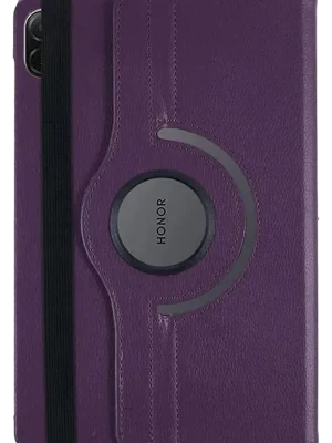 Newface Huawei Honor Pad X8A Kılıf 360 Tablet Deri Kılıf - Mürdüm