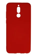Newface Huawei Mate 10 Lite Kılıf Nano içi Kadife Silikon - Kırmızı
