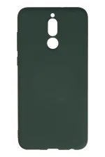 Newface Huawei Mate 10 Lite Kılıf Nano içi Kadife Silikon - Koyu Yeşil