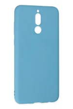 Newface Huawei Mate 10 Lite Kılıf Nano içi Kadife Silikon - Mavi - Görsel 3