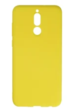 Newface Huawei Mate 10 Lite Kılıf Nano içi Kadife Silikon - Sarı