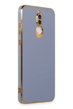 Newface Huawei Mate 10 Lite Kılıf Volet Silikon - Mavi - Görsel 2